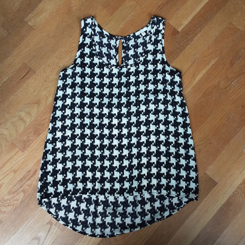 Houndstooth Tank Size Small